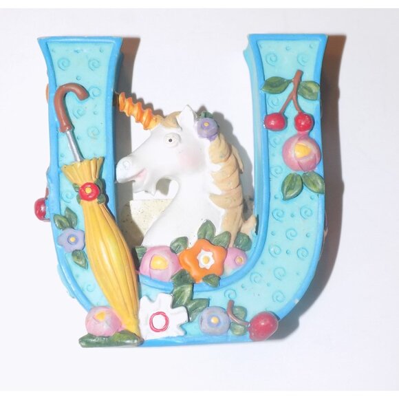 Unlisted Other - Vintage Mary Engelbreit Alphabet Letter Initial "U" Unicorn Umbrella 1999